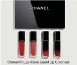  ?? ?? Chanel Rouge Allure Liquid Lip Color set.