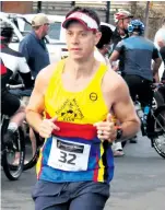  ??  ?? ZMSC runner Craig Brown placed third overall in the 21km run with his time of 1.39.32