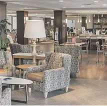  ??  ?? The casual dining area at United’s Fish Creek community offers an all-day menu and relaxing atmosphere.