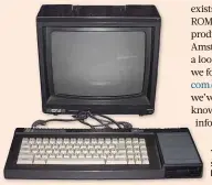  ??  ?? The Amstrad CPC was part of a series of home computers produced between 1984 and 1990