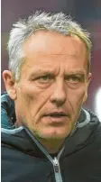  ??  ?? Seit fast sieben Jahren ist Christian Streich in Freiburg Trainer. Foto: Wagner