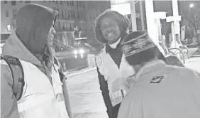  ?? AAMER MADHANI/USA TODAY ?? Darius Butts, left, and the Rev. Kenneth McKoy are part of the NightLIFE ministry in St. Louis, which sends volunteers to walk the streets three nights a week in an effort to quell violence.