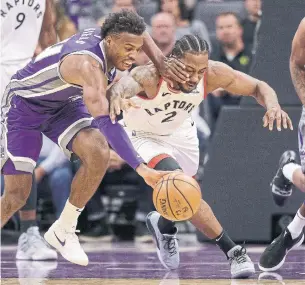  ?? RICH PEDRONCELL­I THE ASSOCIATED PRESS ?? Although the team has an 11-1 record and is currently leading the NBA, Toronto Raptors forward Kawhi Leonard said he thinks they still have room to grow. “This isn’t our ceiling.”