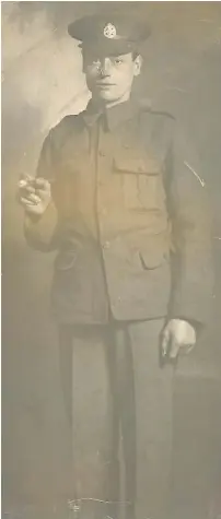  ??  ?? Lance Corporal George Boswell, killed in action July 30, 1915