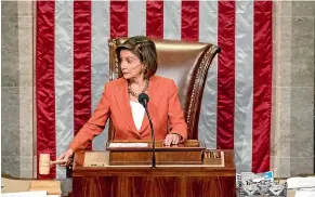  ?? AP ?? House Speaker Nancy Pelosi has warned the leading candidates for the Democratic nomination for the presidency that ‘‘What works in San Francisco does not necessaril­y work in Michigan.’’