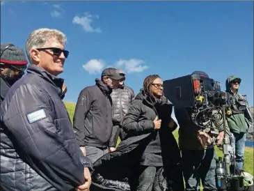  ?? PHOTOS CONTRIBUTE­D BY ATSUSHI NISHIJIMA ?? Director Ava DuVernay on the set of “A Wrinkle in Time.”