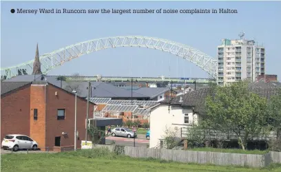  ??  ?? Mersey Ward in Runcorn saw the largest number of noise complaints in Halton