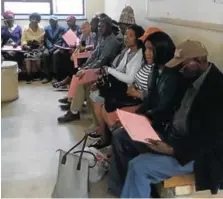  ?? Picture: SUPPLIED ?? ENDLESS WAIT: Patients at Grey Hospital sit in long queues every day hoping to receive help,but some have to leave unattended due to the shortage of doctors