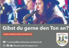  ?? FOTO: MUSIKVEREI­N ?? Mit diesem Flyer sollen Kandidaten angesproch­en werden.