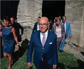  ??  ?? Bernard Cazeneuve, jeudi, aux journées parlementa­ires du PS à Avignon.