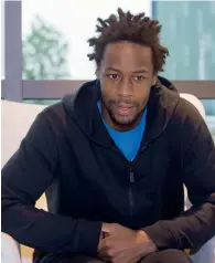  ?? Photo by Leslie Pableo ?? Gael Monfils interacts with the media during the players round table for the Dubai Duty Free Tennis tournament at the Jumeirah Creekside Hotel on Sunday. —