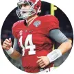  ?? RONALD MARTINEZ, GETTY IMAGES ?? QB Jake Coker leads Alabama into a showdown with Clemson.