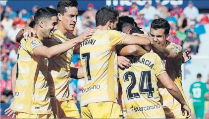  ?? FOTO: EFE ?? El Girona llega al Villamarín en plena racha de resultados