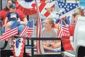  ?? Jeremy stewart ?? The parade through downtown Rockmart on Saturday, Aug. 20, 2022, included residents showing off their patriotism as the city celebrated 150 years.