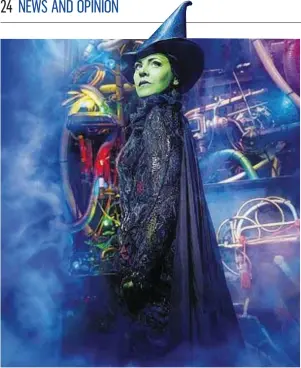  ?? Photograph: Matt Crocket ?? WHICH WITCH: Rachel Tucker plays Elphaba in Wicked.