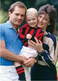  ??  ?? Family: Ray Wilkins, wife Jackie and son Ross