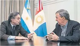  ?? (LA VOZ / ARCHIVO) ?? Juntos. Schiaretti y Pichetto tienen buena relación política.