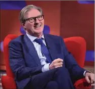  ??  ?? Actor and director Adrian Dunbar hosts, with guest panellists Katherine Ryan and Tim Shipman joining the team captains