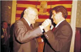  ?? X ?? Tarradella­s y Bolea reforzaron los vínculos políticos entre Aragón y Cataluña.