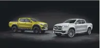  ??  ?? GENEVA: This undated photo provided by Daimler AG shows Mercedes X-Class cars. The cars will be shown at the Geneva Auto Show in Geneva, Switzerlan­d that starts tomorrow with media days. — AP