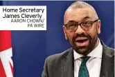  ?? Home Secretary James Cleverly ??
