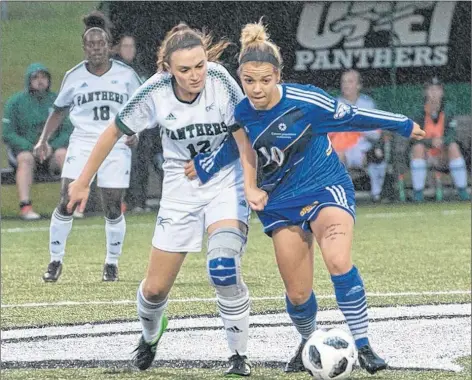  ?? UPEI PHOTO ?? Rachel Green, 12, of Borden-Carleton in action with the UPEI Panthers during a recent Atlantic University Sport women’s soccer game against Moncton.