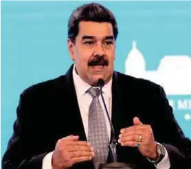  ??  ?? ACUSADO. Los demandante­s dicen que Maduro y sus cómplices encabezan una organizaci­ón criminal que tortura y asesina a sus enemigos.