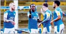  ??  ?? HANDY MAN: Sammie Szmodics celebrates his second goal