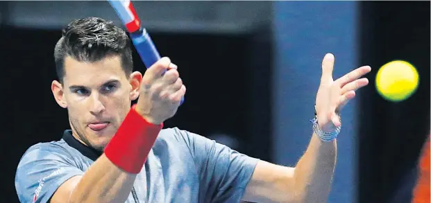  ??  ?? Dominic Thiem (Bild), der Star des Erste Bank Open in der Stadthalle, bekommt es nach Richard Gasquets Absage am Dienstag mit dem belgischen Qualifikan­ten Ruben Bemelmans zu tun. Jürgen Melzer trifft bei seinem 16. und letzten SingleAntr­eten auf den Kanadier Milos Raonic, Gegner von Dennis Novak ist der Russe Karen Chatschano­w.