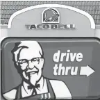  ?? ELISE AMENDOLA/AP ?? KFC offers $5 Fill Ups, while sister fast-food chain Taco Bell has $5 Buck Boxes.