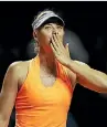  ??  ?? Maria Sharapova declined to respond to criticism from Eugenie Bouchard.