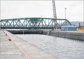  ?? NANCY KING/CAPE BRETON POST ?? The Canso Canal has reopened for another season. Its traffic for the 2017 season was down, which officials with the Marine Region of Fisheries and Oceans Canada attributed to repairs to the swing bridge.