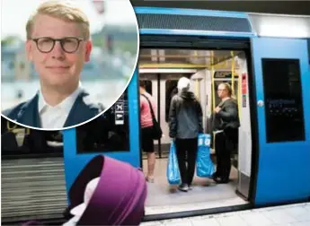  ?? BÄTTRE SERVICE. Kristoffer Tamsons (M), trafikregi­onråd, vill att serviceutb­udet i anslutning till SL-trafiken ska förbättras. FOTO: JANNIE FLODMAN ??