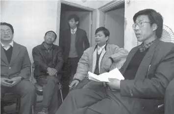  ?? AGENCE FRANCE PRESSE ?? Qin Yongmin (right), first jailed as a ‘counter-revolution­ary’ from 1981-1989, has already spent a total of 22 years in prison.