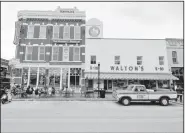  ?? NWA Democrat-Gazette/J.T. WAMPLER ?? The Walmart Museum, known as the Walmart Visitor Center until 2012, is seen Wednesday. The museum features Walton’s 5&10 gift shop and the Spark Cafe Soda Fountain, giving visitors the experience of stepping back in time.