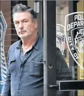 ?? JULIE JACOBSON/AP ?? Alec Baldwin walks out of the New York Police Department’s 10th Precinct on Friday after being arrested.