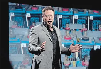  ?? JEROME ADAMSTEIN LOS ANGELES TIMES FILE PHOTO ?? Elon Musk is a brilliant innovator who lacks today’s subtle public business touch, say critics he despises.