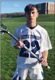  ?? MIKE DRAGO — READING EAGLE ?? Exeter’s Gio Nowotarski: Three goals vs. Gov. Mifflin.