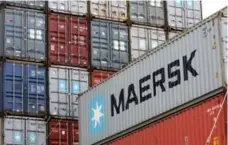  ?? PATRIK STOLLARZ/AFP/GETTY IMAGES FILE PHOTO ?? Danish shipping giant A.P. Moller-Maersk was also affected by the virus that one IT executive said could “harm the whole world.”