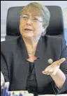  ?? REUTERS ?? Michelle Bachelet took charge on Monday.