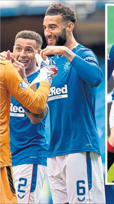  ??  ?? Rangers dominate the Player of the Year nomination­s with Allan Mcgregor, James Tavernier, Connor Goldson (left) and Steven Davis (above) but captain Tavernier is the main man for Kenny Dalglish