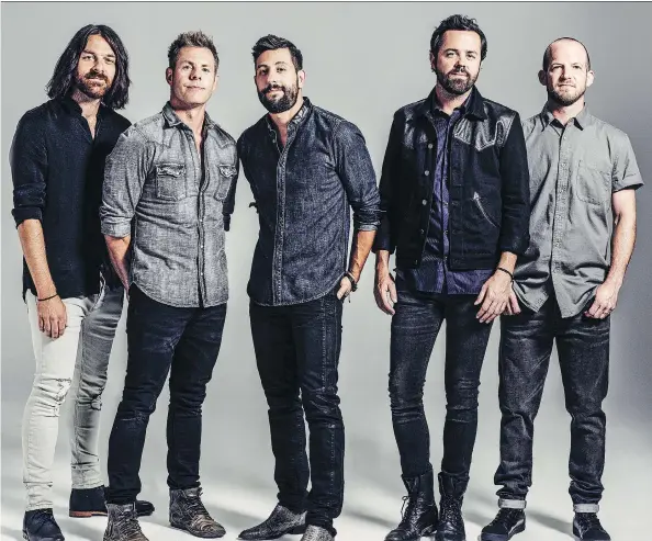  ?? MICHAEL ELINS ?? Old Dominion is hoping to strike gold with its second studio album, which will be out in August. Its first album, Meat and Candy, released in 2015, had two No. 1 singles.