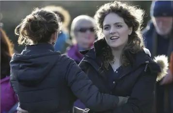  ??  ?? Niamh and Claire O’Donnell swing in ballaí luimnigh.