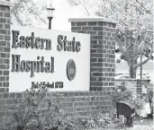  ?? STAFF FILE ?? Eastern State Hospital near Williamsbu­rg.