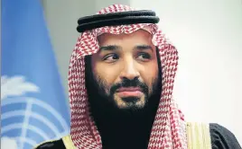  ?? REUTERS FILE ?? ■ Saudi Arabia's Crown Prince Mohammed bin Salman.