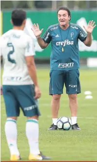  ?? Cesar Greco/Foto Arena/Estadão Conteúdo ?? O superstici­oso treinador não conseguiu repetir o bom trabalho do ano passado e foi demitido na Sexta-feira 13