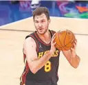  ?? [JASON DECROW/ USA TODAY SPORTS] ?? Atlanta Hawks forward Danilo Gallinari averaged 18.7 points per game last season with the Thunder on 44% shooting, and he shot 41% from 3-point range.