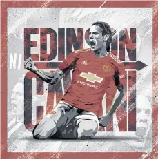  ?? /TWITTER MANCHESTER UNITED. ?? Los ‘Red Devils’ anunciaron con esta imagen la llegada de Edison Cavani a su delantera.