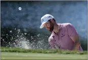  ?? LYNNE SLADKY — THE ASSOCIATED PRESS ?? Charles Kirk hits from a bunker onto the sixth green during the third round of the Honda Classic golf tournament on Saturday, in Palm Beach Gardens, Fla.