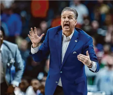  ?? Tim Nwachukwu/Getty Images ?? John Calipari’s recent struggles by Kentucky standards apparently have convinced him this is a good time for a fresh start at Arkansas, which is in need of a coach after Eric Musselman left for Southern Cal.